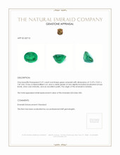 5.91 Ct. Emerald from Zambia Appraisal