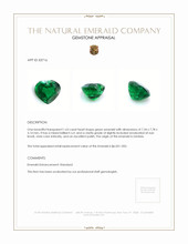 1.63 Ct. Emerald from Zambia Appraisal