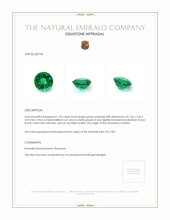 1.55 Ct. Emerald from Zambia Appraisal