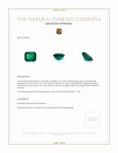 2.70 Ct. Emerald from Zambia Appraisal