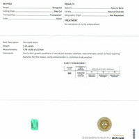 2.43 Ct. Emerald from Russia Scan Report