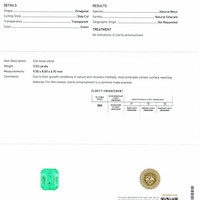 3.53 Ct. Emerald from Russia Scan Report