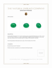 17.67 Ct. Cabochon Emerald from Colombia Appraisal