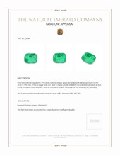 7.79 Ct. Cabochon Emerald from Colombia Appraisal