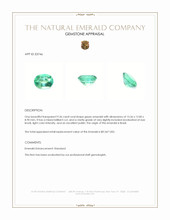 9.36 Ct. Emerald from Brazil Appraisal