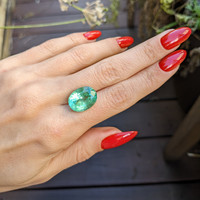 9.36 Ct. Emerald from Brazil Life Style