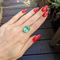 9.36 Ct. Emerald from Brazil Life Style
