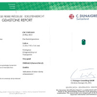 3.48 Ct. Emerald from Zambia Scan Report