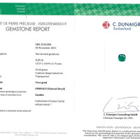 5.37 Ct. Emerald from Zambia Scan Report