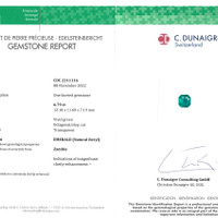 6.79 Ct. Emerald from Zambia Scan Report