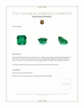 2.44 Ct. Emerald from Zambia Appraisal