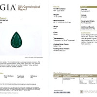 17.52 Ct. Emerald from Brazil Scan Report