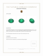 7.54 Ct. Cabochon Emerald from Brazil Appraisal
