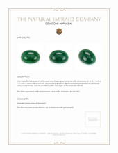 16.33 Ct. Cabochon Emerald from Brazil Appraisal