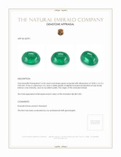 16.44 Ct. Cabochon Emerald from Brazil Appraisal