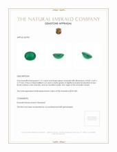 1.51 Ct. Emerald from Brazil Appraisal