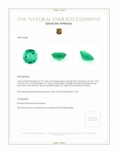 0.79 Ct. Emerald from Zambia Appraisal