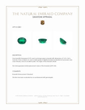 0.99 Ct. Cabochon Emerald from Brazil Appraisal