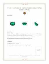 0.99 Ct. Cabochon Emerald from Brazil Appraisal