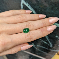 2.48 Ct. Cabochon Emerald from Brazil Life Style
