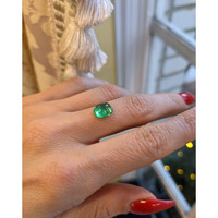 2.02 Ct. Cabochon Emerald from Brazil Life Style