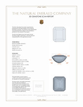 2.40 Ct. Emerald from Brazil 3 D Scan Report