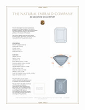2.23 Ct. Emerald from Brazil 3 D Scan Report