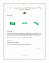 0.69 Ct. Emerald from Brazil Appraisal