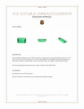 0.69 Ct. Emerald from Brazil Appraisal