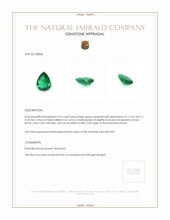 2.42 Ct. Emerald from Brazil Appraisal
