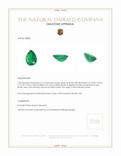 5.73 Ct. Emerald from Brazil Appraisal