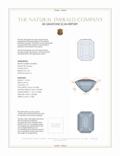 3.87 Ct. Emerald from Brazil 3 D Scan Report