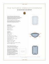 5.18 Ct. Emerald from Brazil 3 D Scan Report