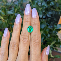 2.76 Ct. Emerald from Colombia Life Style