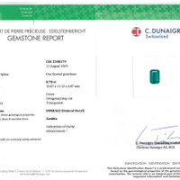 8.78 Ct. Emerald from Zambia Scan Report