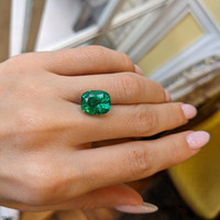 5.64 Ct. Emerald from Zambia Life Style