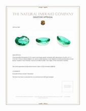 0.35 Ct. Emerald from Zambia Appraisal