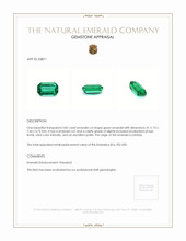 3.82 Ct. Emerald from Zambia Appraisal