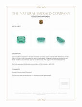 1.30 Ct. Emerald from Zambia Appraisal