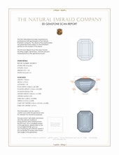 1.35 Ct. Emerald from Zambia 3 D Scan Report