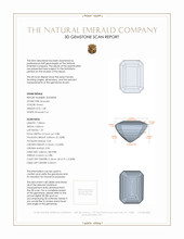1.38 Ct. Emerald from Zambia 3 D Scan Report