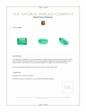 1.45 Ct. Emerald from Zambia Appraisal