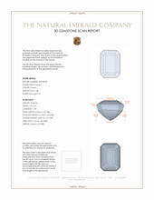 1.58 Ct. Emerald from Zambia 3 D Scan Report