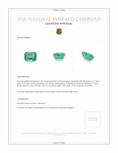 1.63 Ct. Emerald from Zambia Appraisal