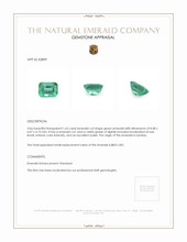 1.65 Ct. Emerald from Zambia Appraisal