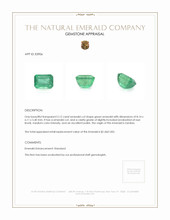 2.12 Ct. Emerald from Zambia Appraisal