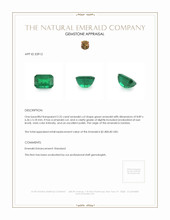 2.25 Ct. Emerald from Zambia Appraisal
