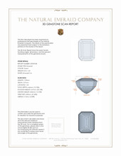 1.63 Ct. Emerald from Zambia 3 D Scan Report