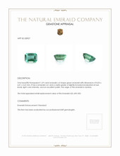 1.69 Ct. Emerald from Zambia Appraisal