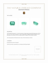 1.74 Ct. Emerald from Zambia Appraisal